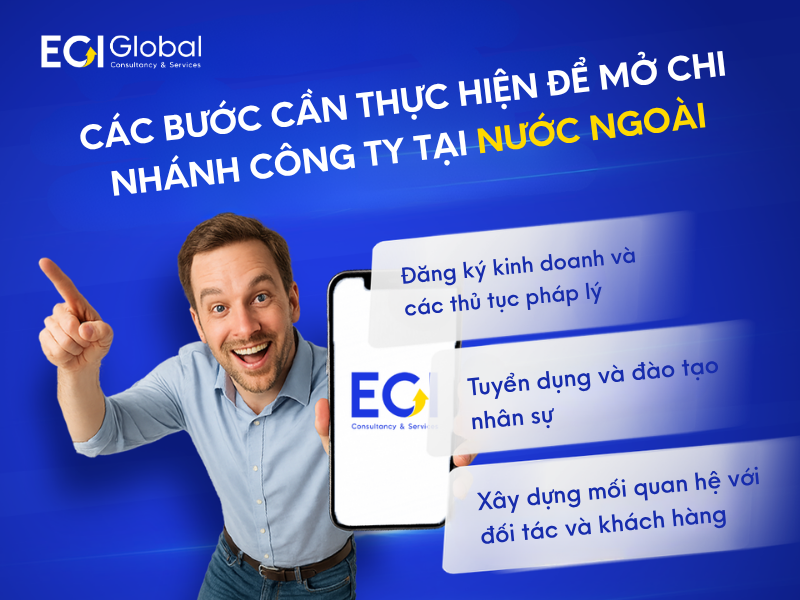 Các bước cần thực hiện để mở chi nhánh công ty tại nước ngoài