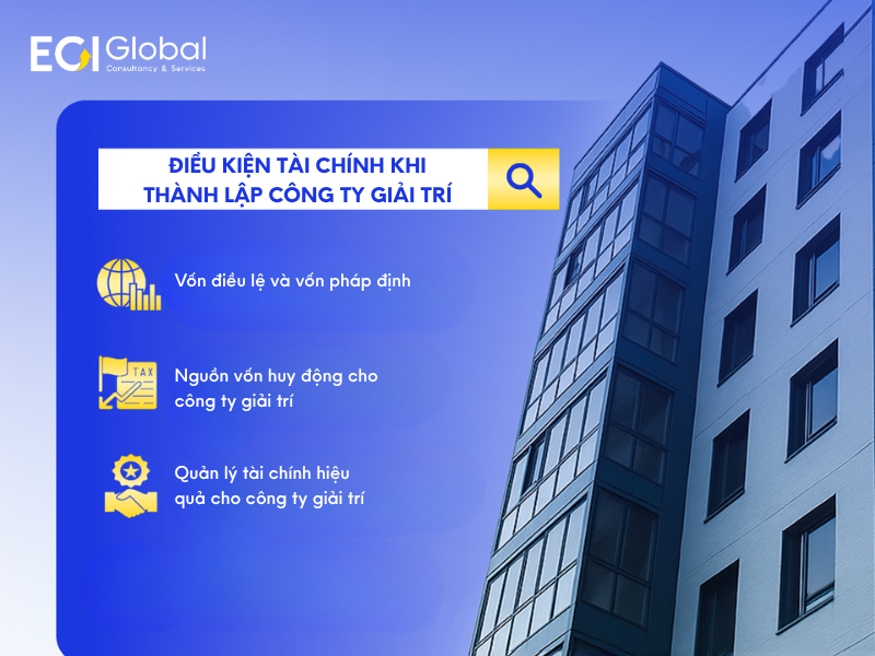 Điều kiện tài chính khi thành lập công ty giải trí