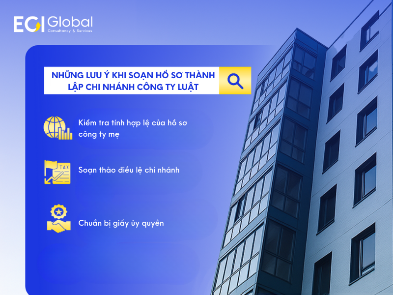 Những lưu ý khi soạn hồ sơ thành lập chi nhánh công ty luật
