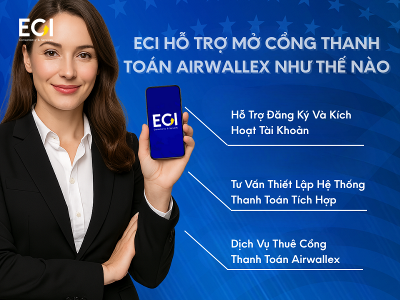 ECI Global Hỗ Trợ Mở Cổng Thanh Toán Airwallex Như Thế Nào